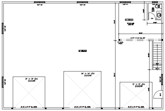 60 foot by 40 foot custom shop plans