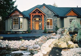 Custom Home Timber Entryway